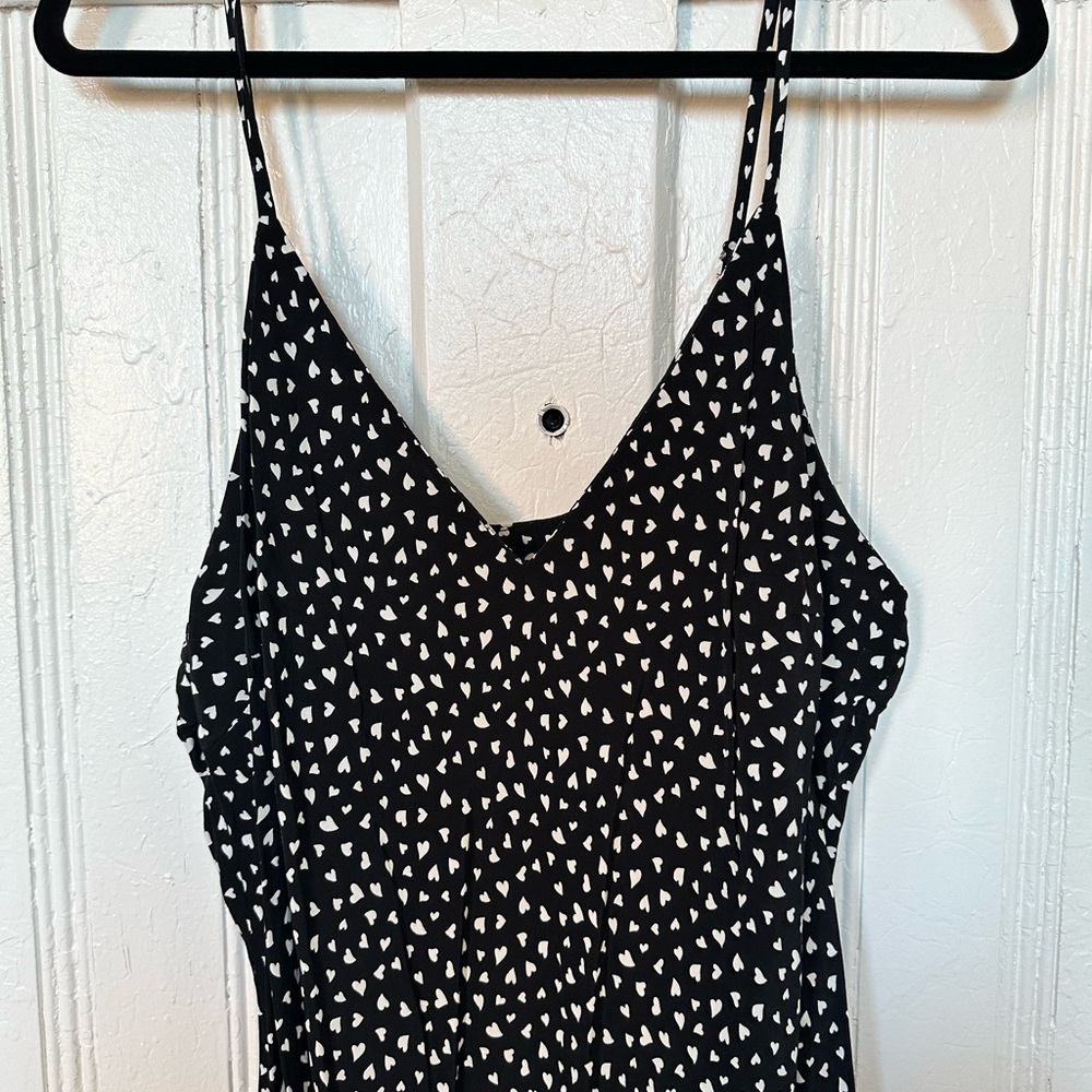 a new day Black and White Heart Print Midi Dress - Picture 2 of 3